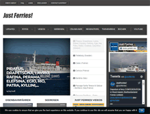Tablet Screenshot of justferries.de
